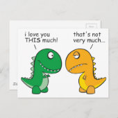 lustig-T-Rex-Kleinwaffen-Cartoon Postkarte (Vorne/Hinten)