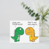 lustig-T-Rex-Kleinwaffen-Cartoon Postkarte (Stehend Vorderseite)