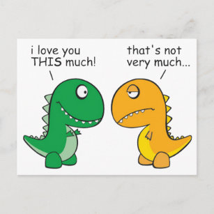 lustig-T-Rex-Kleinwaffen-Cartoon Postkarte