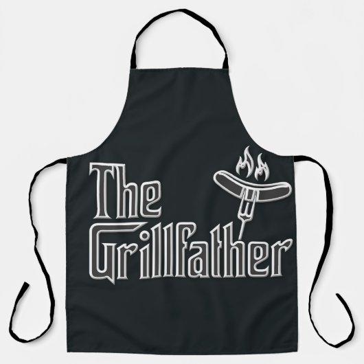 Lustig The Grillfather Schürze (Vorderseite)