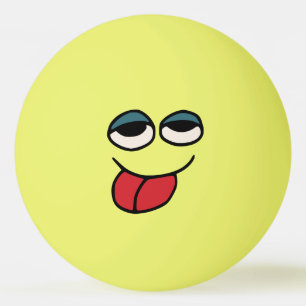 Lustig, Tounge Klingeln Pong Ball heraus haftend Tischtennisball