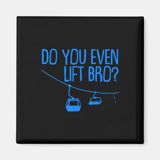 Lustig, trainierst du überhaupt, Bruder-Geschenk, Magnet (Vorne)