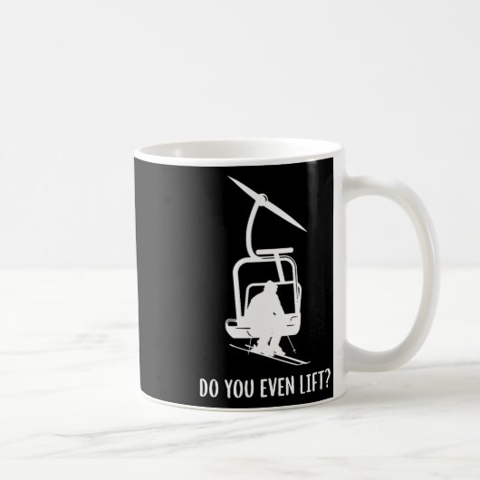 Lustig, trainierst du überhaupt Ski Kaffeetasse (Rechts)