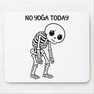 Lustig Traurig Niedlich Skelett Yoga Sarkastisch F Mousepad