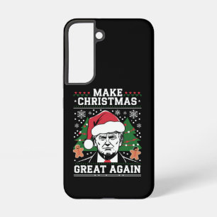 Lustig Trump 2024 Mach Weihnachten wieder großarti Samsung Galaxy Hülle