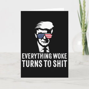 Lustig Trump Alles Woke Wird Zu Zitat  Karte
