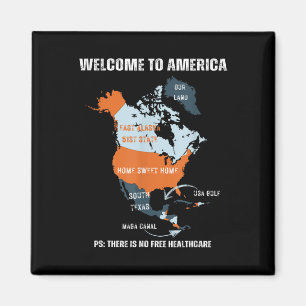 Lustig Trump Grönland Panama-Kanal Kanada Mexiko G Magnet