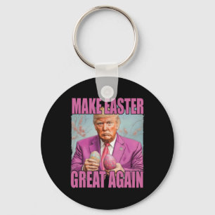 Lustig Trump hält Eier Machen Ostern wieder großar Schlüsselanhänger