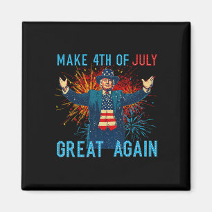 Lustig Trump macht 4. Juli wieder großartig Feuerw Magnet