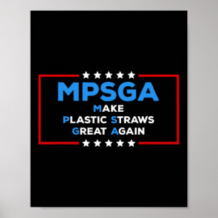 Lustig Trump macht Plastikstrohhalme wieder großar Poster