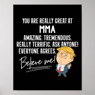 Lustig Trump Wirklich Großartige Mma Kampfsport  Poster