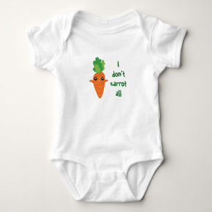 Lustig tue ich nicht Karotte aller Unisex Baby Strampler
