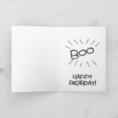 lustig über den Hügel Geburtstagswunsch Karte (Innenseite)