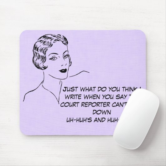 Lustig Uh-huh, Huh-uh Gerichtsschreiber Mousepad (Mit Mouse)