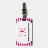 Lustig und stilvoll nehmen Sie mir Zuhause Gepäckanhänger (Vorderseite vertikal)