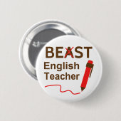 Lustig und verrückt, Tier oder bester Button (Vorne & Hinten)