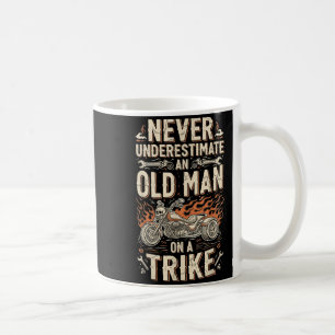 Lustig - Unterschätze niemals einen alten Mann auf Kaffeetasse
