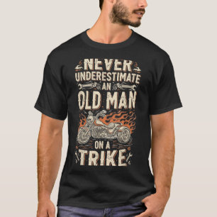 Lustig - Unterschätze niemals einen alten Mann auf T-Shirt