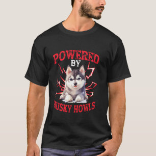 Lustig unterstützt von Husky-Heulen T-Shirt