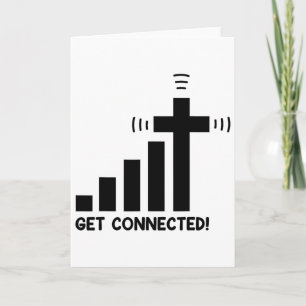 Lustig Verbunden werden Jesus Christus Christliche Karte