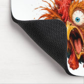 LUSTIG VERÜCKT VERDREHT HUHN MOUSEPAD (Ecke)