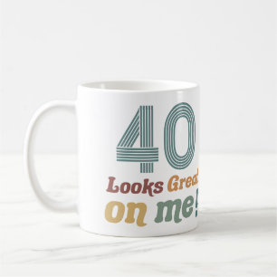 Lustig Vintage 40. Geburtstag Kaffeetasse