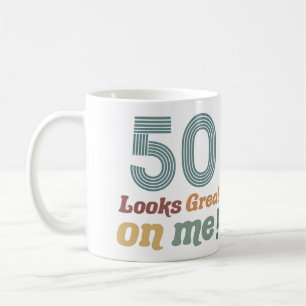 Lustig Vintage 50. Geburtstag Kaffeetasse