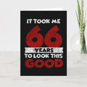 Lustig Vintage 66 Jahre Alt 66. Geburtstagsgeschen Karte