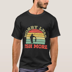 LUSTIG vintage , Schule ist wichtig, aber Angeln i T-Shirt