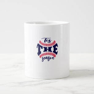 Lustig Vintage Tis The Season Baseball Ist Mein Fa Jumbo-Tasse