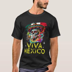 Lustig Viva Mexico Cabrones Mexikanischer Unabhäng T-Shirt