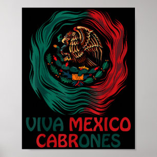 Lustig Viva Mexiko Cabrone Unabhängigkeitstag Mexi Poster