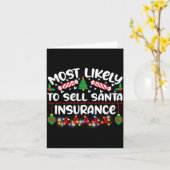 Lustig Wahrscheinlich Sells Santa-Versicherung Karte (Gelbe Blume)