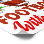 Lustig Wahrscheinlich wird mit Santa Chri Fußball Poster (Ecke)