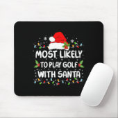 Lustig Wahrscheinlich wird mit Santa Christma Golf Mousepad (Mit Mouse)