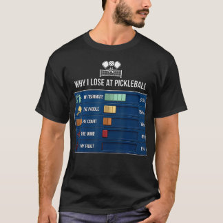 Lustig Warum ich beim Pickleball-Paddle-Sport verl T-Shirt