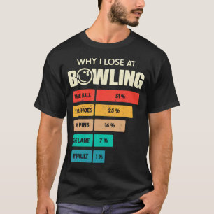 Lustig Warum ich Bowling Kegel verliere Der Ball B T-Shirt