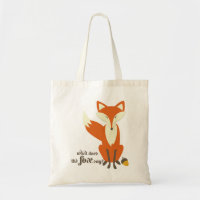 Lustig, was den Fox tut, Illustrations-Tasche zu