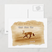 lustig, was der Fuchs sagt Postkarte (Vorne/Hinten)