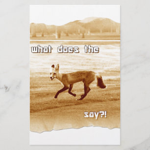 lustig was sagt der Fuchs Briefpapier