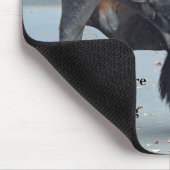 Lustig, was Sie betrachtend sind? Stier-Bison Mousepad (Ecke)