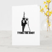 Lustig, wedding Entwurf "binden des Knotens" Karte (Gelbe Blume)
