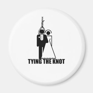 Lustig, wedding Entwurf "binden des Knotens" Magnet
