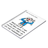 Lustig, wenn Gerichtsschreiber angreifen (Männer) Notizblock (Linke Seite)