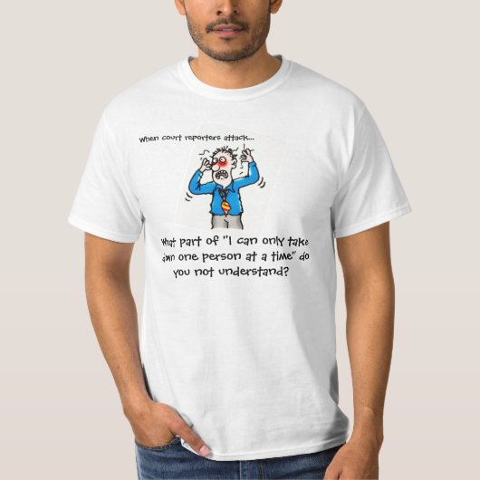 Lustig, wenn Gerichtsschreiber angreifen (Männer) T-Shirt (Vorderseite)