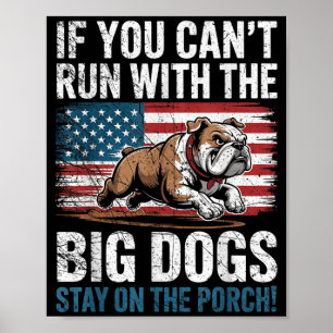 Lustig Wenn man nicht mit den großen Hunden laufen Poster