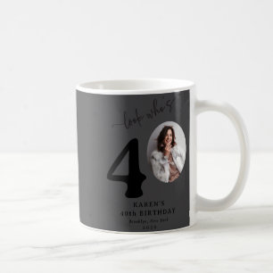 Lustig, wer 40 ist Stylischer 40. Geburtstag Kaffeetasse