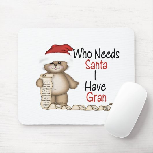 Lustig, wer Sankt Gran benötigt Mousepad (Mit Mouse)