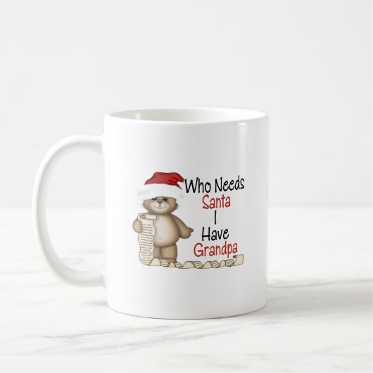 Lustig, wer Sankt-Großvater benötigt Kaffeetasse (Links)