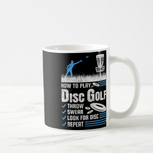 Lustig, wie man Disc Golf spielt Kaffeetasse